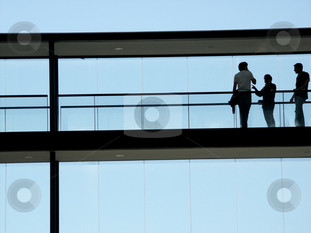 To use this stock image in your creative project, please select the size you need over to the right and click the "Add to Cart" button.
Your downloaded image will come with the Cutcaster watermark removed so don’t worry about the watermark you see on this page. Silhouette stock photo, People inside the modern building in silhouette by Rui Vale de Sousa