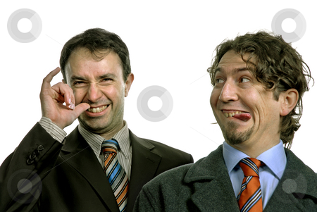 To use this stock image in your creative project, please select the size you need over to the right and click the "Add to Cart" button.
Your downloaded image will come with the Cutcaster watermark removed so don’t worry about the watermark you see on this page. Stupid stock photo, Two silly young men portrait on white by Rui Vale de Sousa