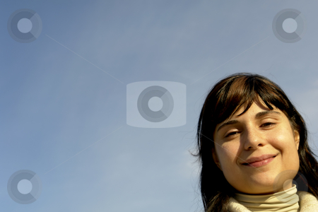 To use this stock image in your creative project, please select the size you need over to the right and click the "Add to Cart" button.
Your downloaded image will come with the Cutcaster watermark removed so don’t worry about the watermark you see on this page. Portrait stock photo, Young woman close up portrait enjoying the sun by Rui Vale de Sousa
