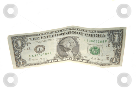 To use this stock image in your creative project, please select the size you need over to the right and click the "Add to Cart" button.
Your downloaded image will come with the Cutcaster watermark removed so don’t worry about the watermark you see on this page. Dollar stock photo, One dollar bill in a white background by Rui Vale de Sousa