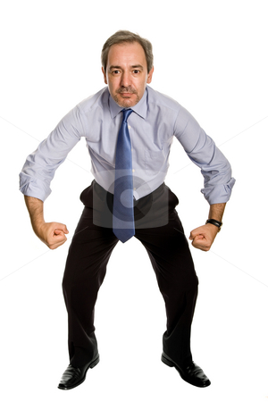 To use this stock image in your creative project, please select the size you need over to the right and click the "Add to Cart" button.
Your downloaded image will come with the Cutcaster watermark removed so don’t worry about the watermark you see on this page. Silly stock photo, Mature business man with silly attitude, full body by Rui Vale de Sousa