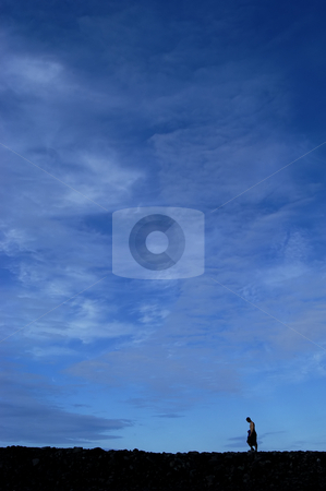 To use this stock image in your creative project, please select the size you need over to the right and click the "Add to Cart" button.
Your downloaded image will come with the Cutcaster watermark removed so don’t worry about the watermark you see on this page. Walking stock photo, Young man walking in the wall with the sky as background by Rui Vale de Sousa