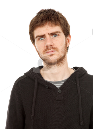 To use this stock image in your creative project, please select the size you need over to the right and click the "Add to Cart" button.
Your downloaded image will come with the Cutcaster watermark removed so don’t worry about the watermark you see on this page. Casual man stock photo, Young casual man portrait, isolated on white by Rui Vale de Sousa