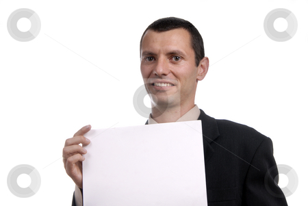 To use this stock image in your creative project, please select the size you need over to the right and click the "Add to Cart" button.
Your downloaded image will come with the Cutcaster watermark removed so don’t worry about the watermark you see on this page. White card stock photo, Business man with an empty white card by Rui Vale de Sousa