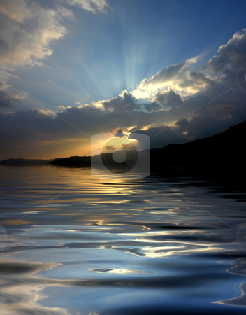 To use this stock image in your creative project, please select the size you need over to the right and click the "Add to Cart" button.
Your downloaded image will come with the Cutcaster watermark removed so don’t worry about the watermark you see on this page. Light stock photo, Sunset over the mountains, with water reflection by Rui Vale de Sousa