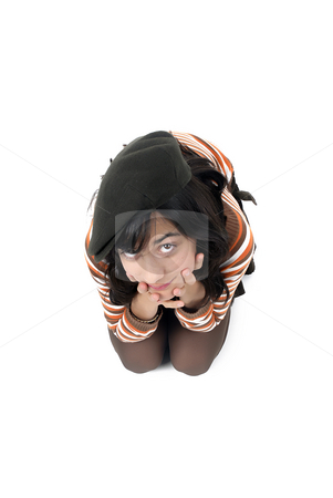 To use this stock image in your creative project, please select the size you need over to the right and click the "Add to Cart" button.
Your downloaded image will come with the Cutcaster watermark removed so don’t worry about the watermark you see on this page. Girl stock photo, Beautiful young woman in a white background by Rui Vale de Sousa