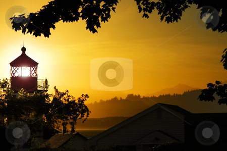 To use this stock image in your creative project, please select the size you need over to the right and click the "Add to Cart" button.
Your downloaded image will come with the Cutcaster watermark removed so don’t worry about the watermark you see on this page. Lighthouse Sunset stock photo, Alki Point lighthouse, looking out over the Olympic Peninsula during a radiant sunset by Corepics VOF