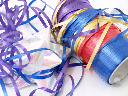 To use this stock image in your creative project, please select the size you need over to the right and click the "Add to Cart" button.
Your downloaded image will come with the Cutcaster watermark removed so don’t worry about the watermark you see on this page. Ribbon Mess stock photo, A tangle of colorful ribbons isolated against a white background. by Robert Gebbie