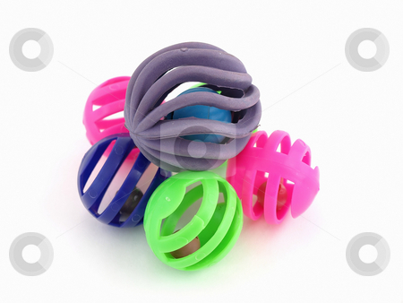 To use this stock image in your creative project, please select the size you need over to the right and click the "Add to Cart" button.
Your downloaded image will come with the Cutcaster watermark removed so don’t worry about the watermark you see on this page. Colorful Cat Toys stock photo, Multi Colored plastic balls with bells inside. Isolated over a white background. by Robert Gebbie