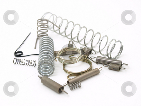 To use this stock image in your creative project, please select the size you need over to the right and click the "Add to Cart" button.
Your downloaded image will come with the Cutcaster watermark removed so don’t worry about the watermark you see on this page. Springs and Things stock photo, A set of miscellaneous wire springs isolated on a white background. by Robert Gebbie