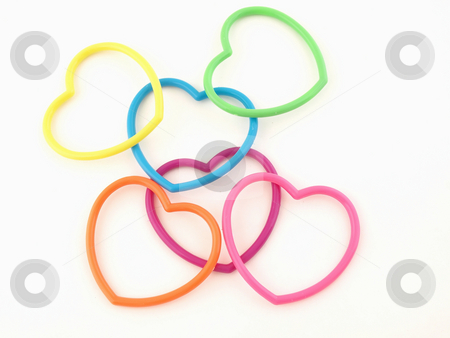 To use this stock image in your creative project, please select the size you need over to the right and click the "Add to Cart" button.
Your downloaded image will come with the Cutcaster watermark removed so don’t worry about the watermark you see on this page. Six Colorful Hearts stock photo, Six very colorful plastic hearts isolated on a white background by Robert Gebbie