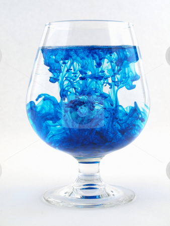 To use this stock image in your creative project, please select the size you need over to the right and click the "Add to Cart" button.
Your downloaded image will come with the Cutcaster watermark removed so don’t worry about the watermark you see on this page. Blue Color with Water stock photo, A liquid filled glass with blue swirls over a white background. by Robert Gebbie