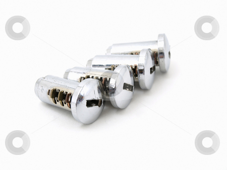 To use this stock image in your creative project, please select the size you need over to the right and click the "Add to Cart" button.
Your downloaded image will come with the Cutcaster watermark removed so don’t worry about the watermark you see on this page. Four Locks stock photo, Four chrome key tumble locks studio isolated against a white background. by Robert Gebbie