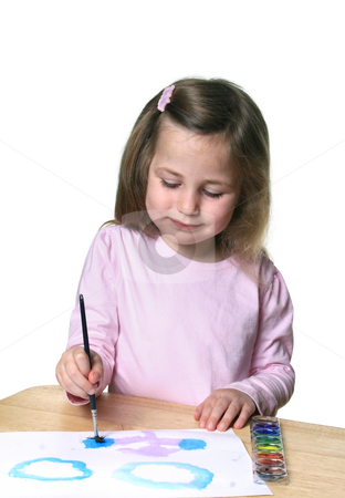 To use this stock image in your creative project, please select the size you need over to the right and click the "Add to Cart" button.
Your downloaded image will come with the Cutcaster watermark removed so don’t worry about the watermark you see on this page. Little girl painting stock photo, Cute little girl with watercolor paints and paintbrush enjoying painting on paper by Anita Peppers