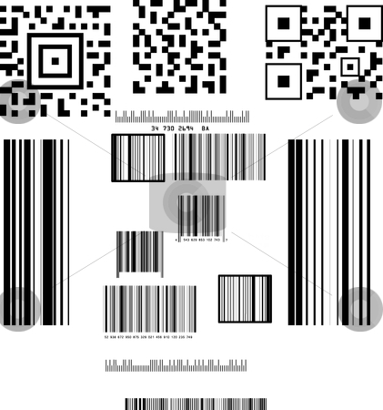 To use this stock image in your creative project, please select the size you need over to the right and click the "Add to Cart" button.
Your downloaded image will come with the Cutcaster watermark removed so don’t worry about the watermark you see on this page. Barcode stock vector clipart, This is a set of barcode. by Veronika Pilatova