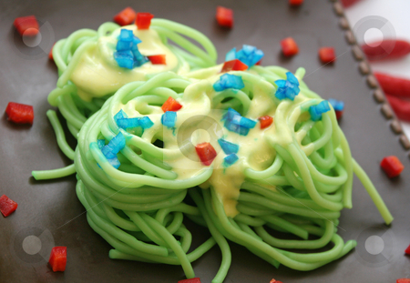 To use this stock image in your creative project, please select the size you need over to the right and click the "Add to Cart" button.
Your downloaded image will come with the Cutcaster watermark removed so don’t worry about the watermark you see on this page. Green noodles stock photo, Green noodles by Yvonne Bogdanski