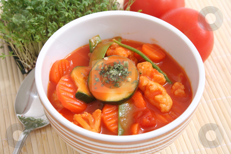 To use this stock image in your creative project, please select the size you need over to the right and click the "Add to Cart" button.
Your downloaded image will come with the Cutcaster watermark removed so don’t worry about the watermark you see on this page. Minestrone stock photo, Italian soup by Yvonne Bogdanski