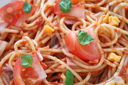To use this stock image in your creative project, please select the size you need over to the right and click the "Add to Cart" button.
Your downloaded image will come with the Cutcaster watermark removed so don’t worry about the watermark you see on this page. Fresh pasta stock photo, Fresh pasta with tomatoes and basil by Yvonne Bogdanski