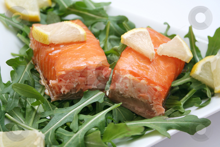 To use this stock image in your creative project, please select the size you need over to the right and click the "Add to Cart" button.
Your downloaded image will come with the Cutcaster watermark removed so don’t worry about the watermark you see on this page. Salmon and rucola stock photo, Salmon and rucola by Yvonne Bogdanski
