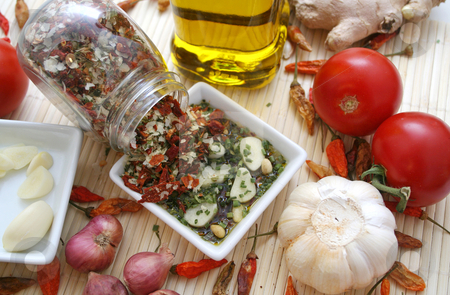 To use this stock image in your creative project, please select the size you need over to the right and click the "Add to Cart" button.
Your downloaded image will come with the Cutcaster watermark removed so don’t worry about the watermark you see on this page. Fresh spices stock photo, Fresh spices by Yvonne Bogdanski