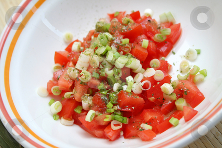 To use this stock image in your creative project, please select the size you need over to the right and click the "Add to Cart" button.
Your downloaded image will come with the Cutcaster watermark removed so don’t worry about the watermark you see on this page. Fresh salad stock photo, Fresh salad of tomatoes by Yvonne Bogdanski