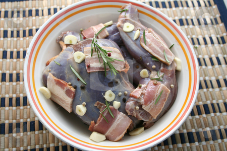 To use this stock image in your creative project, please select the size you need over to the right and click the "Add to Cart" button.
Your downloaded image will come with the Cutcaster watermark removed so don’t worry about the watermark you see on this page. Fresh meat stock photo, Fresh meat of a rabbit by Yvonne Bogdanski