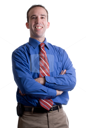 To use this stock image in your creative project, please select the size you need over to the right and click the "Add to Cart" button.
Your downloaded image will come with the Cutcaster watermark removed so don’t worry about the watermark you see on this page. Businessman Portrait stock photo, Portrait of a smiling businessman with a strong shadow on the right side of his body and face by Richard Nelson