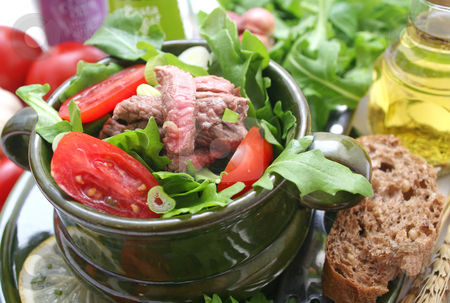 To use this stock image in your creative project, please select the size you need over to the right and click the "Add to Cart" button.
Your downloaded image will come with the Cutcaster watermark removed so don’t worry about the watermark you see on this page. Salad with beef stock photo, by Yvonne Bogdanski