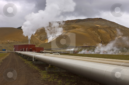 To use this stock image in your creative project, please select the size you need over to the right and click the "Add to Cart" button.
Your downloaded image will come with the Cutcaster watermark removed so don’t worry about the watermark you see on this page. Geothermal power plant stock photo, The geothermal powerplant in the Volcanic Krafla system, generating electricity from the natural earth energy by Corepics VOF