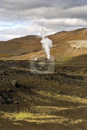 To use this stock image in your creative project, please select the size you need over to the right and click the "Add to Cart" button.
Your downloaded image will come with the Cutcaster watermark removed so don’t worry about the watermark you see on this page. Krafla Power Plant stock photo, Part of the 60MW geothermal powerplant in the Volcanic Krafla system, generating electricity from the natural earth energy by Corepics VOF
