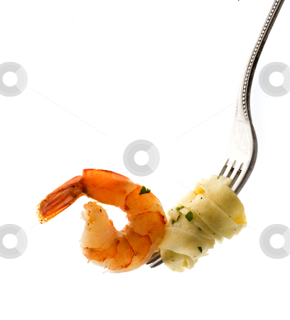 To use this stock image in your creative project, please select the size you need over to the right and click the "Add to Cart" button.
Your downloaded image will come with the Cutcaster watermark removed so don’t worry about the watermark you see on this page. Fork with pasta and shrimp stock photo, Fork with pasta and shrimp isolated on white by Noam Armonn