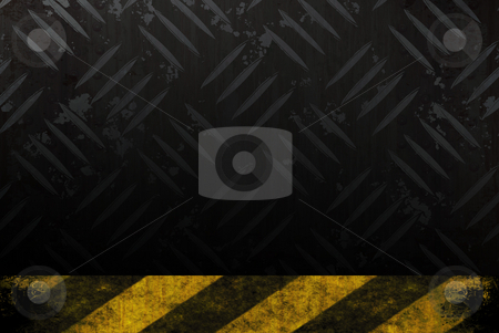 To use this stock image in your creative project, please select the size you need over to the right and click the "Add to Cart" button.
Your downloaded image will come with the Cutcaster watermark removed so don’t worry about the watermark you see on this page. Grungy Hazard Background stock photo, Grungy diamond plate background texture with a yellow and black hazard stripes accent edge. by Todd Arena
