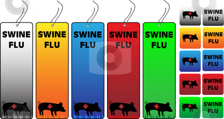 To use this stock image in your creative project, please select the size you need over to the right and click the "Add to Cart" button.
Your downloaded image will come with the Cutcaster watermark removed so don’t worry about the watermark you see on this page. Swine Flu Banners stock vector clipart, Swine Flu Banners 5 colors horizontal and vertical orientation by Augusto Cabral Graphiste Rennes