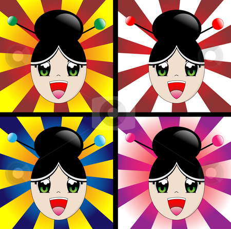 To use this stock image in your creative project, please select the size you need over to the right and click the "Add to Cart" button.
Your downloaded image will come with the Cutcaster watermark removed so don’t worry about the watermark you see on this page. Japanese Girl stock vector clipart, Japanese manga style girl laughing by Augusto Cabral Graphiste Rennes