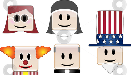 To use this stock image in your creative project, please select the size you need over to the right and click the "Add to Cart" button.
Your downloaded image will come with the Cutcaster watermark removed so don’t worry about the watermark you see on this page. Occupations Icons stock vector clipart, Set of images with random occupations by Augusto Cabral Graphiste Rennes
