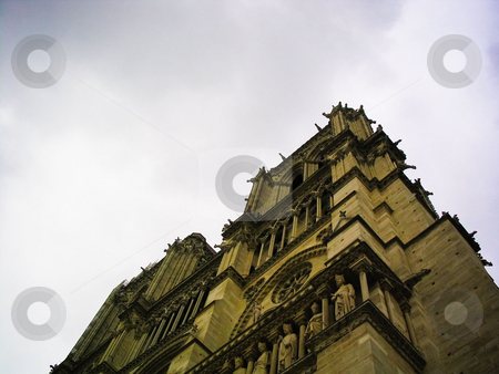 To use this stock image in your creative project, please select the size you need over to the right and click the "Add to Cart" button.
Your downloaded image will come with the Cutcaster watermark removed so don’t worry about the watermark you see on this page. Notre Dame stock photo, Looking up at Notre Dame cathedral by Jaime Pharr
