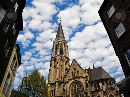 To use this stock image in your creative project, please select the size you need over to the right and click the "Add to Cart" button.
Your downloaded image will come with the Cutcaster watermark removed so don’t worry about the watermark you see on this page. Church stock photo, Small church in Aachen Germany by Jaime Pharr