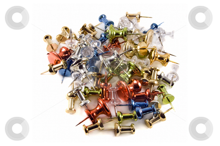 To use this stock image in your creative project, please select the size you need over to the right and click the "Add to Cart" button.
Your downloaded image will come with the Cutcaster watermark removed so don’t worry about the watermark you see on this page. Pile of Colorful Metallic Push Pins on white background stock photo, Colorful metallic push pins in a pile on a white background. by Steve Carroll
