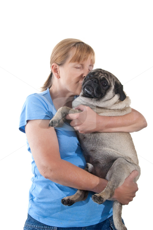To use this stock image in your creative project, please select the size you need over to the right and click the "Add to Cart" button.
Your downloaded image will come with the Cutcaster watermark removed so don’t worry about the watermark you see on this page. Mature Lady Holding A Pug Dog stock photo, Mature Lady Cuddling a Pug Dog, Isolated on a White Background by Steve Carroll