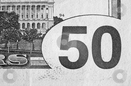 To use this stock image in your creative project, please select the size you need over to the right and click the "Add to Cart" button.
Your downloaded image will come with the Cutcaster watermark removed so don’t worry about the watermark you see on this page. Fifty Dollar Bill stock photo, A close up on a fifty dollar bill. Shallow depth of field. by Travis Manley