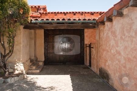 To use this stock image in your creative project, please select the size you need over to the right and click the "Add to Cart" button.
Your downloaded image will come with the Cutcaster watermark removed so don’t worry about the watermark you see on this page. Mission San Carlos Borromeo de Carmelo stock photo, Mission San Carlos Borromeo de Carmelo, also known as the Carmel Mission, is a historic Roman Catholic mission church in Carmel-by-the-Sea, California. It was the headquarters of the padre presidente, Father Fermin Francisco de Lasuen. by Mariusz Jurgielewicz