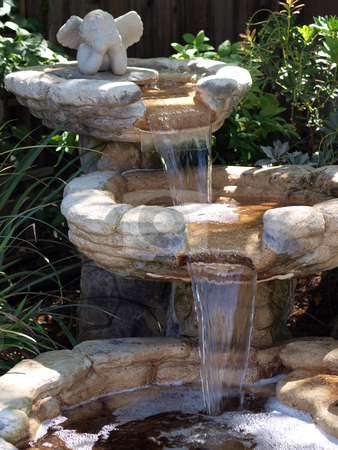To use this stock image in your creative project, please select the size you need over to the right and click the "Add to Cart" button.
Your downloaded image will come with the Cutcaster watermark removed so don’t worry about the watermark you see on this page. Three levels of cascading pond waterfall in garden stock photo, Tight shot of garden waterfall pond with 3 levels by Jeff Cleveland
