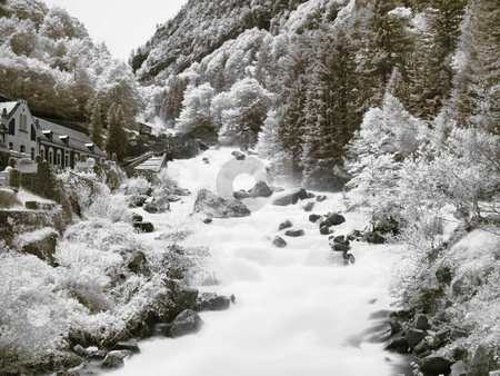 To use this stock image in your creative project, please select the size you need over to the right and click the "Add to Cart" button.
Your downloaded image will come with the Cutcaster watermark removed so don’t worry about the watermark you see on this page. Mountain stream stock photo, Slow motion powerful mountain stream in the pyrenees mountains by Laurent Dambies