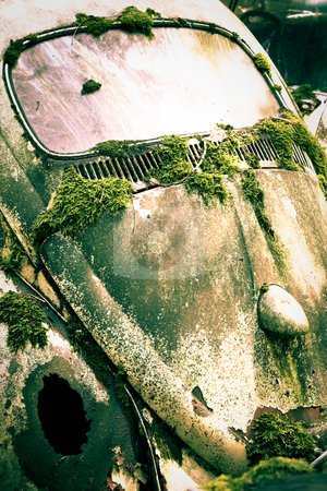 To use this stock image in your creative project, please select the size you need over to the right and click the "Add to Cart" button.
Your downloaded image will come with the Cutcaster watermark removed so don’t worry about the watermark you see on this page. Lost in Time stock photo, Car wreck on a junkyard, Cross-processed, some blur, Switzerland by mdphot