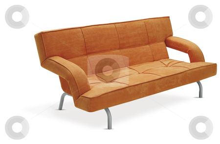 To use this stock image in your creative project, please select the size you need over to the right and click the "Add to Cart" button.
Your downloaded image will come with the Cutcaster watermark removed so don’t worry about the watermark you see on this page. Sofa stock photo, This is a modern orange couch by Anastasia Tsoupa