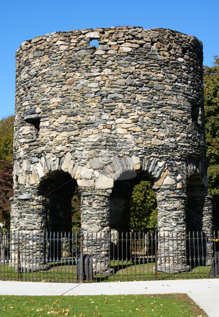 To use this stock image in your creative project, please select the size you need over to the right and click the "Add to Cart" button.
Your downloaded image will come with the Cutcaster watermark removed so don’t worry about the watermark you see on this page. Old Stone Mill stock photo, The Old Stone Mill in Newport, Rhode Island. Theories abound as to its origin from Vikings to Native Americans, to colonists, to Governor Benedict Arnold. No one is certain. by Daniel Rosner