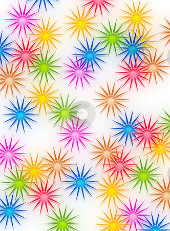 To use this stock image in your creative project, please select the size you need over to the right and click the "Add to Cart" button.
Your downloaded image will come with the Cutcaster watermark removed so don’t worry about the watermark you see on this page. Sunny background stock photo, Texture of shiny sun shapes or flowers in bright colors by Wino Evertz