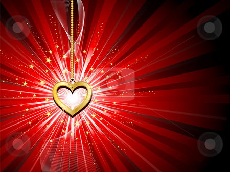 To use this stock image in your creative project, please select the size you need over to the right and click the "Add to Cart" button.
Your downloaded image will come with the Cutcaster watermark removed so don’t worry about the watermark you see on this page. Golden heart background stock vector clipart, Golden heart on starburst background by Kirsty Pargeter