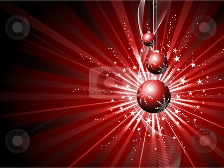 To use this stock image in your creative project, please select the size you need over to the right and click the "Add to Cart" button.
Your downloaded image will come with the Cutcaster watermark removed so don’t worry about the watermark you see on this page. Christmas background stock vector clipart, Christmas background with hanging baubles by Kirsty Pargeter