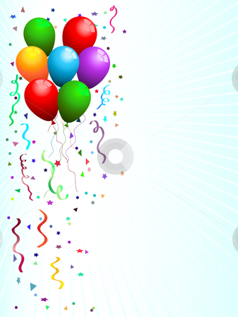 To use this stock image in your creative project, please select the size you need over to the right and click the "Add to Cart" button.
Your downloaded image will come with the Cutcaster watermark removed so don’t worry about the watermark you see on this page. Party background stock vector clipart, Party background with balloons and confetti by Kirsty Pargeter